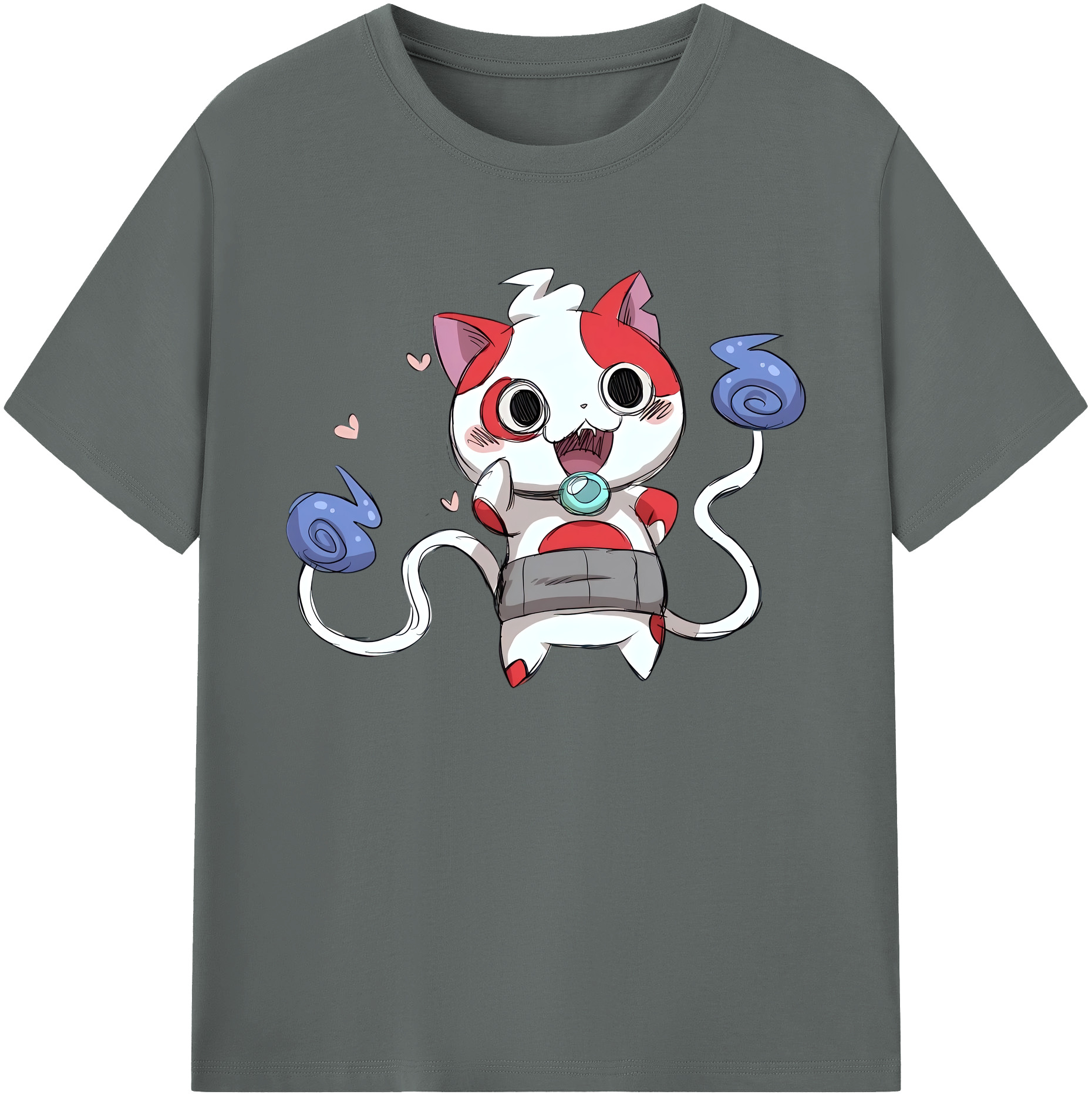 （画像用） 妖怪ウォッチ Yo-kai Watch 綿100％ メンズ半袖Tシャツ｜肌触りやわらか＆通気性